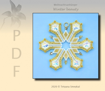 Anleitung Weihnachtsanhänger "Winter beauty"